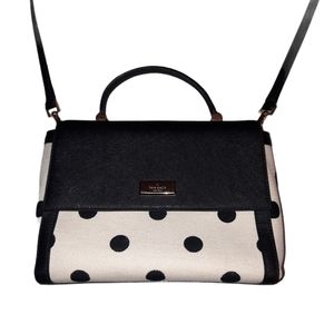 Kate Spade Black & White Poke a Dot Crossbody